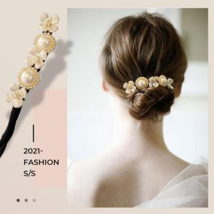 Flower hairpins (2pcs) – Λουλουδάτα κοκαλάκια 03