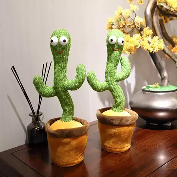 DANCING CACTUS – Μαγικός κάκτος που τραγουδάει και χορεύει με φωτισμό LED-light™ slider