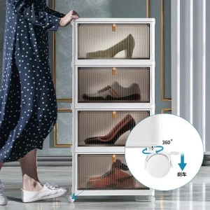 HOMEBOX – Κουτιά αποθήκευσης με καπάκι και ρόδες 03