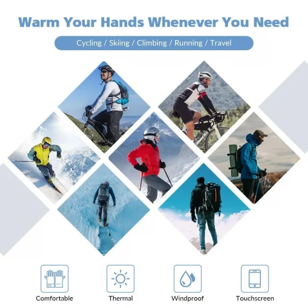HeatGloves – Extreme Thermal Χειμερινά Γάντια Touchscreen Friendly slider