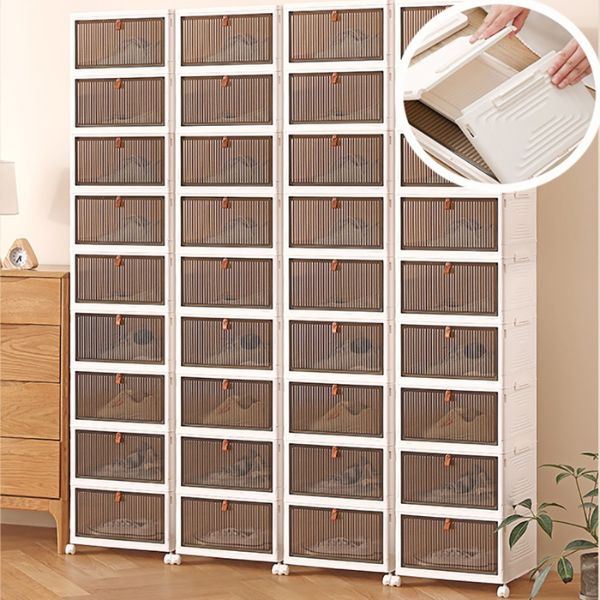 HOMEBOX – Κουτιά αποθήκευσης με καπάκι και ρόδες slider